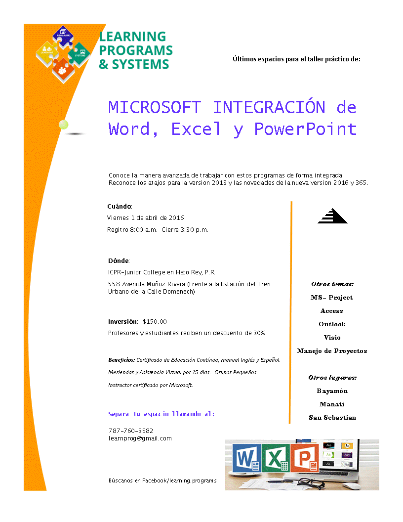 MICROSOFT INTEGRACIÓN DE WORD_EXCEL_PPT_TALLER PRACTICO