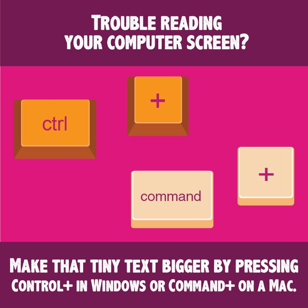 1-Trouble reading your screen